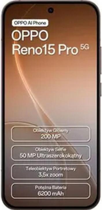 Produktbild OPPO Reno15 Pro (512 GB, Dusk Black, 6.32", Dual SIM, 5G)
