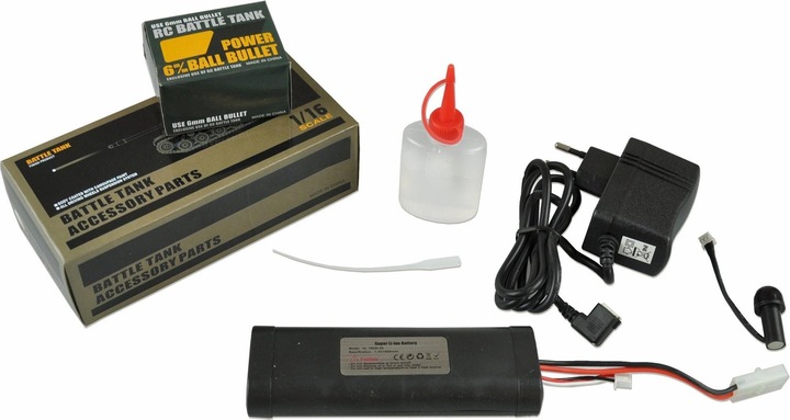 Actual product image Amewi King Tiger Porsche Tower/2.4GH Metal Chains/Metal Gearboxes/QC (RTR Ready-to-Run)