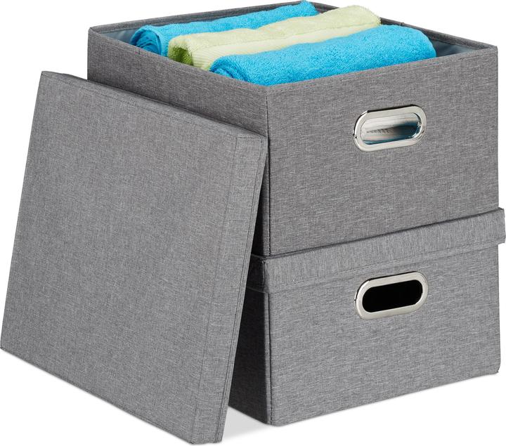 Produktbild Relaxdays Aufbewahrungsbox (34.5 x 42 x 20.5 cm, 25 l)