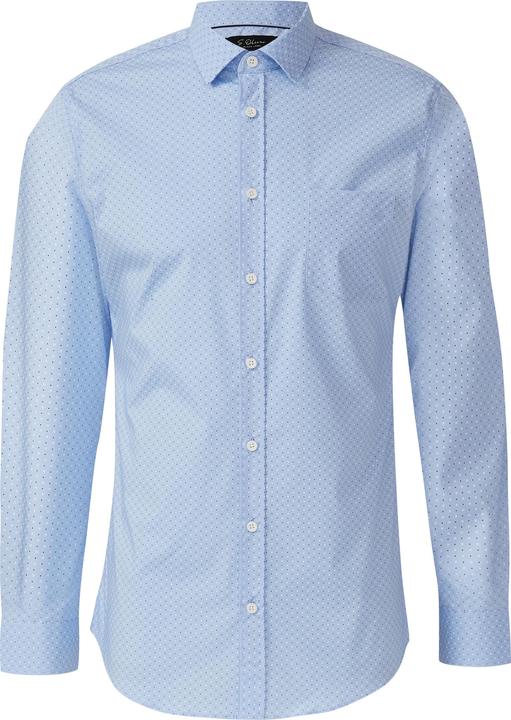 Immagine prodotto s.Oliver Hemd Tailored Fit: Langarmhemd mit All-over-Print (40)