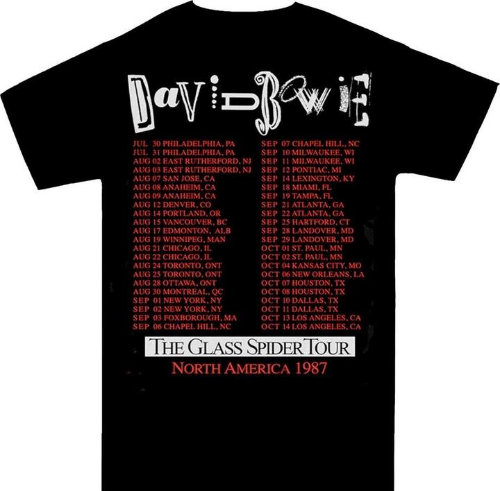 Produktbild David Bowie Glass Spider Tour TShirt (XL)