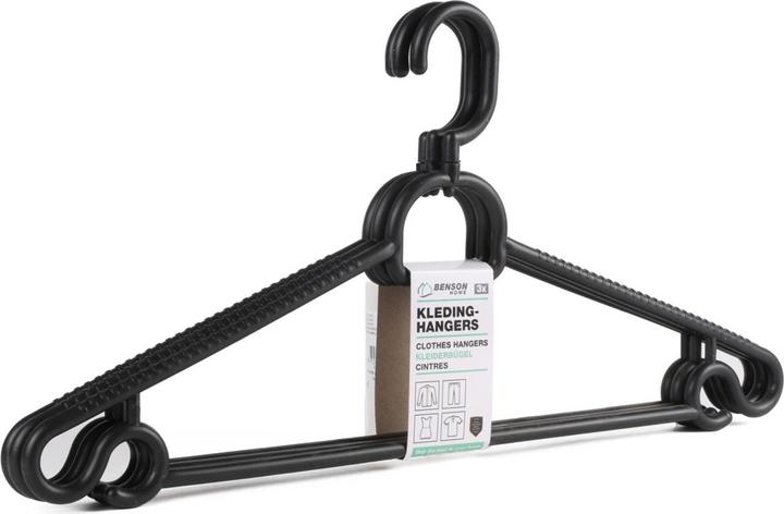Image du produit Benson Cintre, 9 pcs., noir (9x)