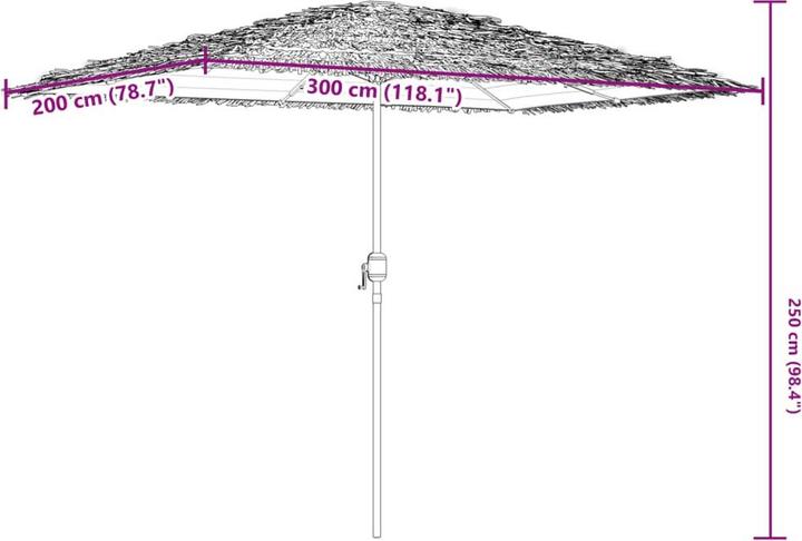 Produktbild vidaXL Sonnenschirm (2 m)