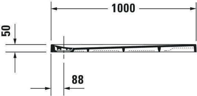Image du produit Duravit Receveur de douche rectangulaire STONETTO 1000x900x50mm blanc