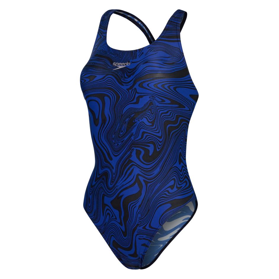 Speedo, Damen, Badeanzüge, Allover Proback, Blau, (30)