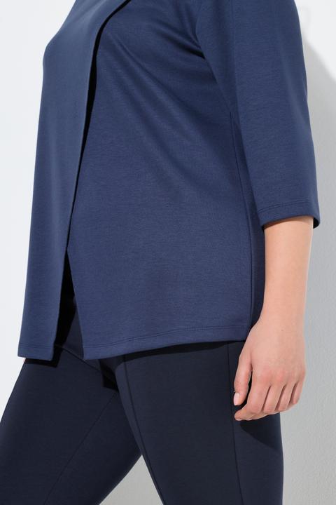 Actual product image Ulla Popken Asymmetric Modal Blend Sweatshirt (60)