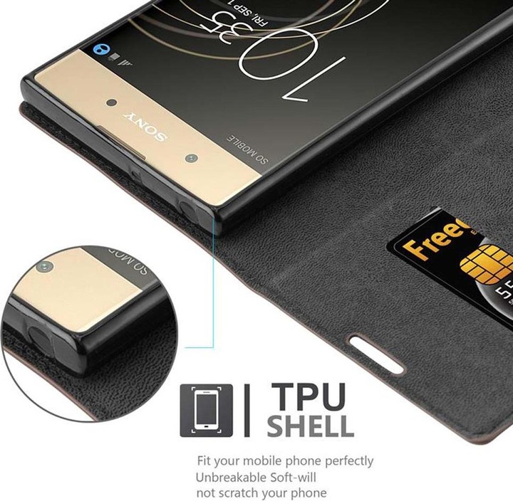 Produktbild Cadorabo Book Invisible Magnet Cover (Sony Xperia XA1 Plus)
