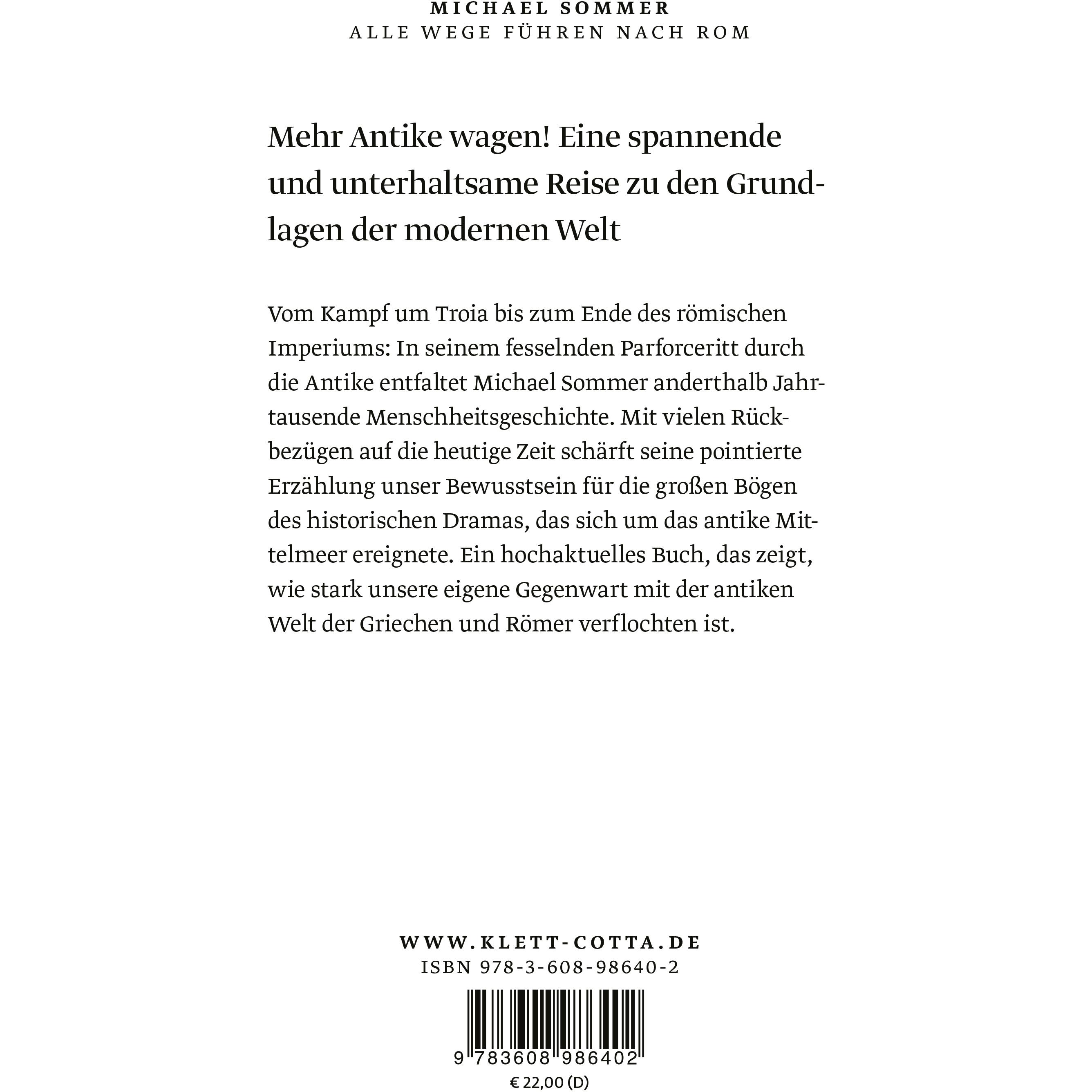 Thumbnail - Alle Wege führen nach Rom, Fachbücher von Michael Sommer