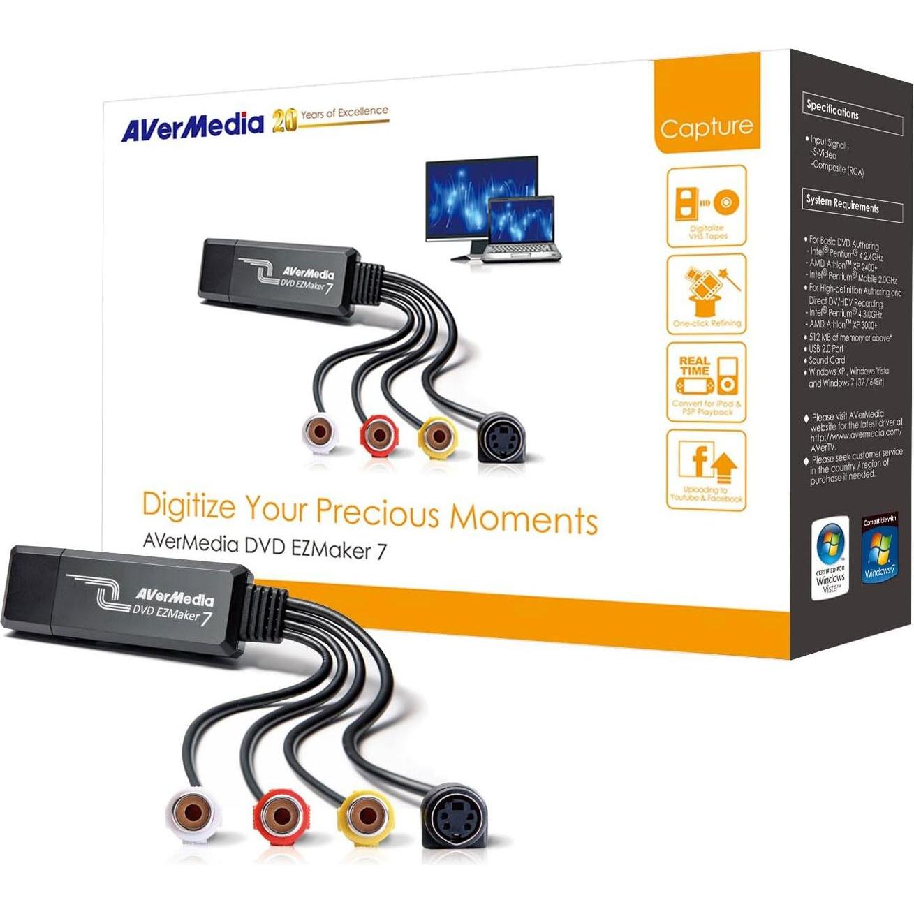 AVerMedia DVD EZMaker 7 (USB, USB 2.0), Scheda TV