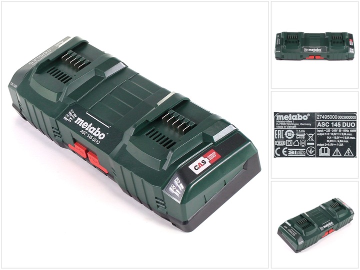Produktbild Metabo Doppel-Schnellladegerät ASC 145 DUO Air Cooled (18 V)