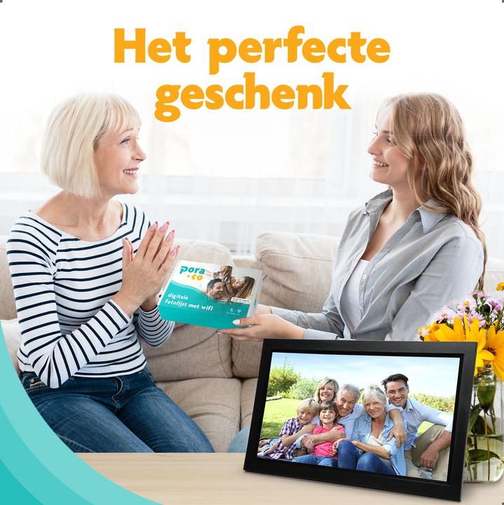 Produktbild Fotolijst 15.6 inch FULL HD - Fotokader met FRAMEO app - 32GB - IPS Touchscreen (15.60", 1920 x 1080 Pixel)