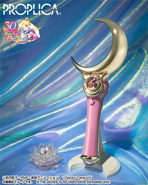 Image du produit Bandai Sailor Moon Proplica Réplique 1/1 Sceptre de la Lune Brilliant Color Edition 26 cm