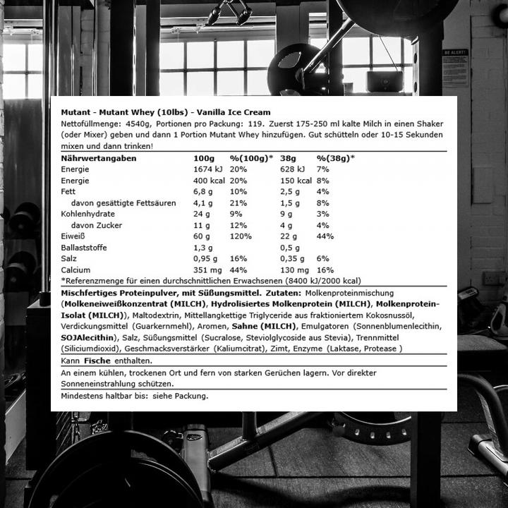 Produktbild Mutant Whey (4540g Beutel) (Vanille, 1 x, 4540 g)
