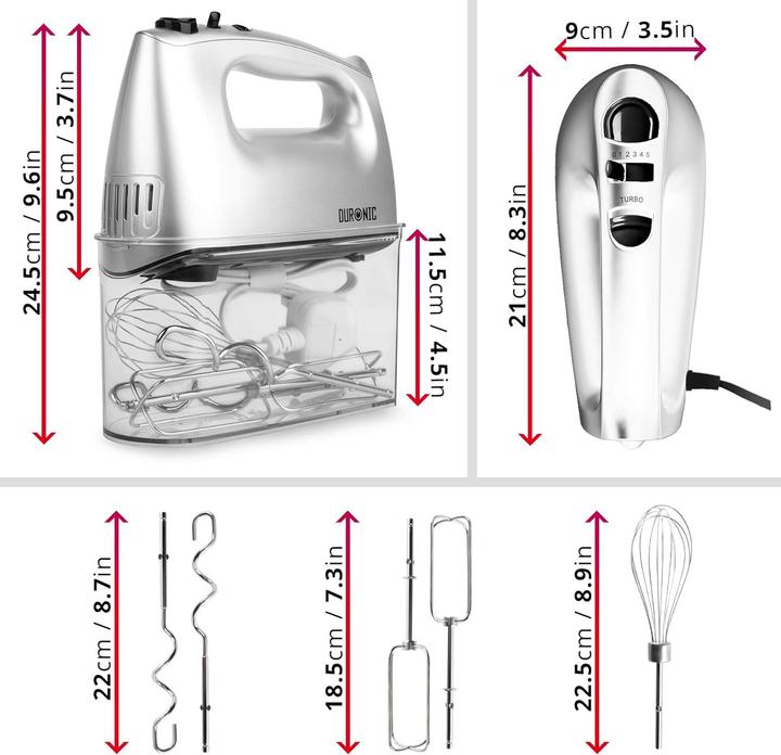 Actual product image Duronic Electric hand mixer (400 W)