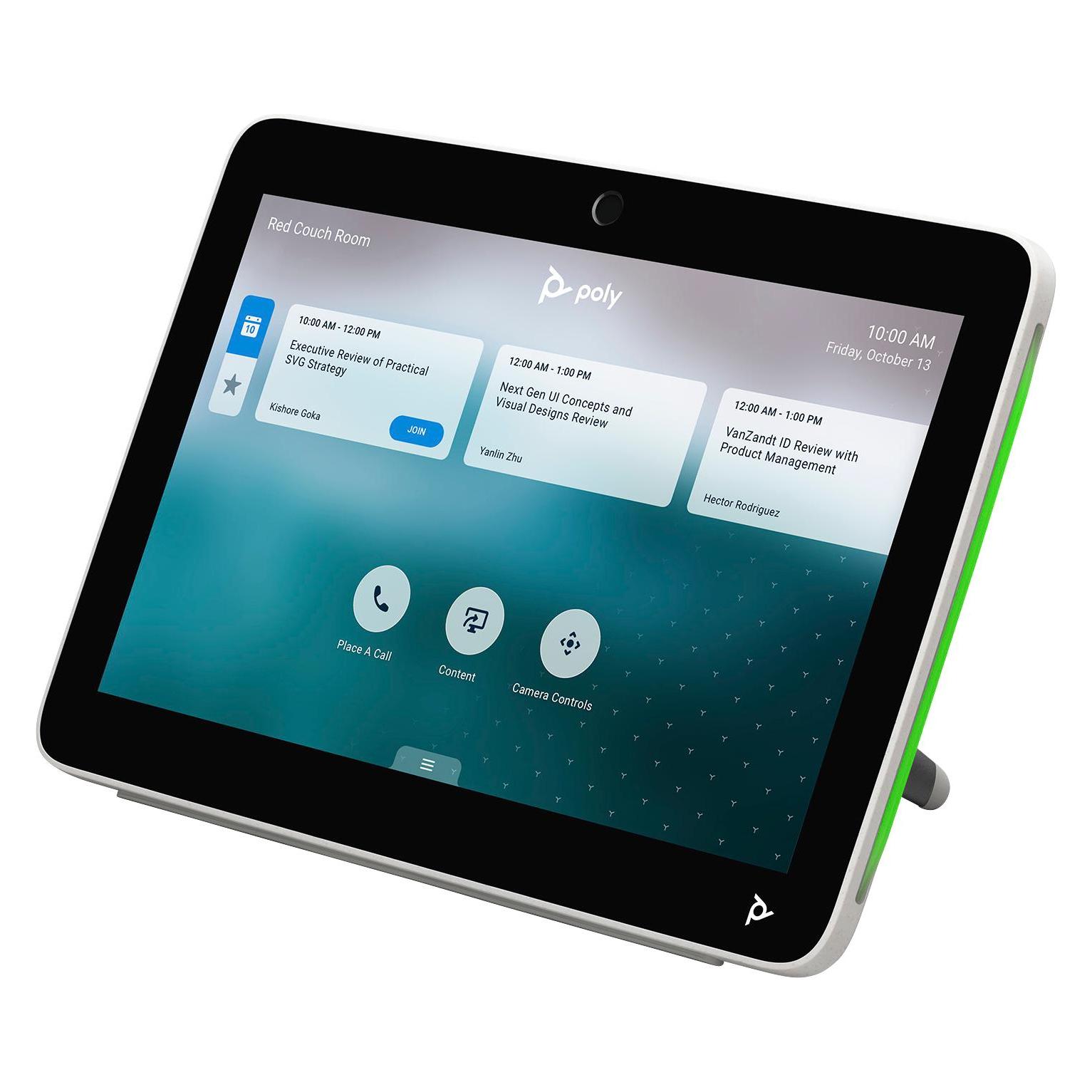HP Poly TC10 White Touch Controller, Konferenzgerät, Weiss
