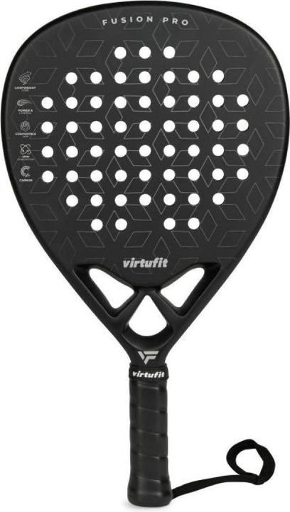 Virtufit Racchetta padel - Fusion Pro - Nero/Argento