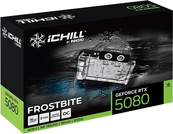 Image du produit Inno3D GeForce RTX 5080 iCHILL Frostbite (16 Go, GDDR7)