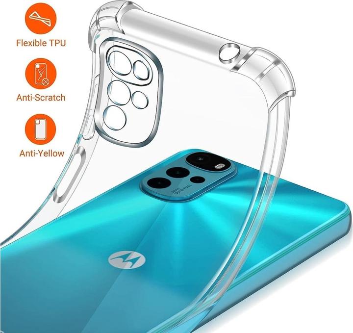 Produktbild Screenguard Motorola Moto G22 Hülle Crystal Soft Airbag Bumper (Motorola Moto G22)