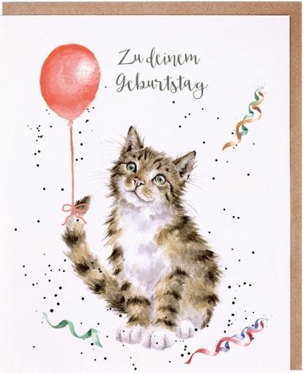 Actual product image Wrendale Design Geburtstagskarte - Katze ZU DEINEM GEBURTSTAG Wrendale Designs (1 pcs.)