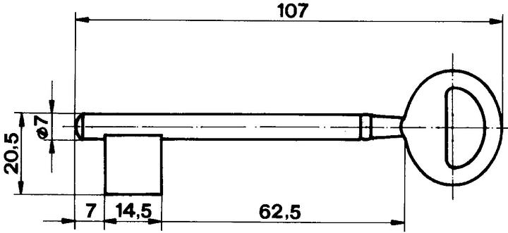 Actual product image Schänis Zifferschlüssel
