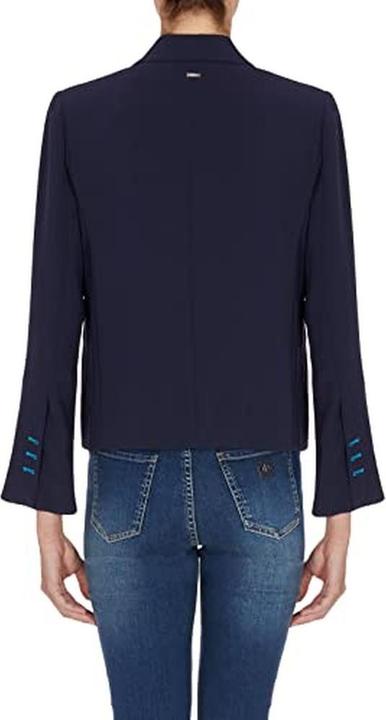Image du produit Armani Exchange Blazer court cintré à boutonnage contrastant (44)