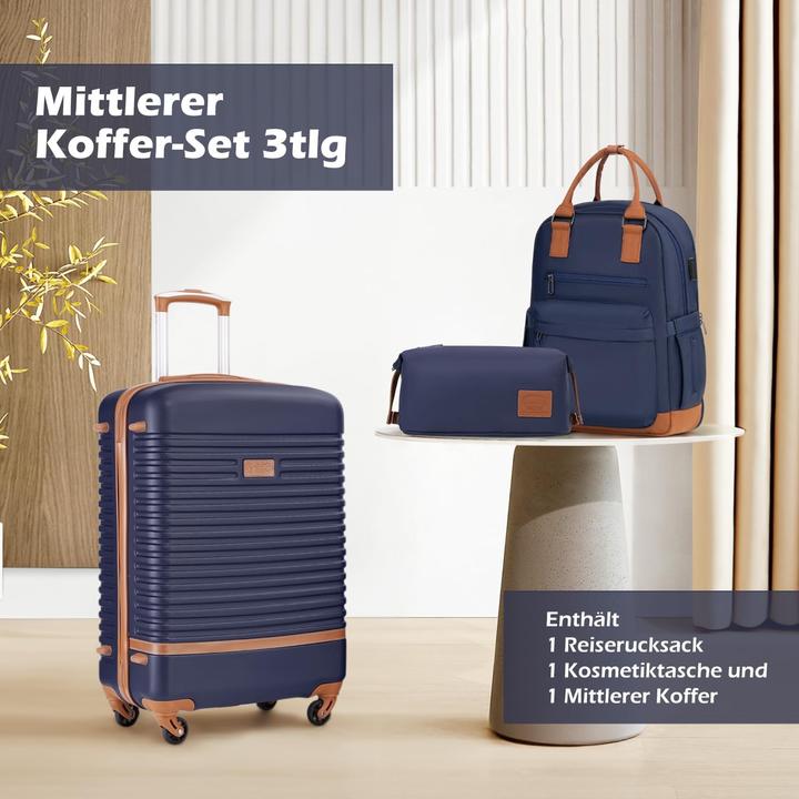 Actual product image Coolife 3-teiliges Reisegepäck-Set (93 l)
