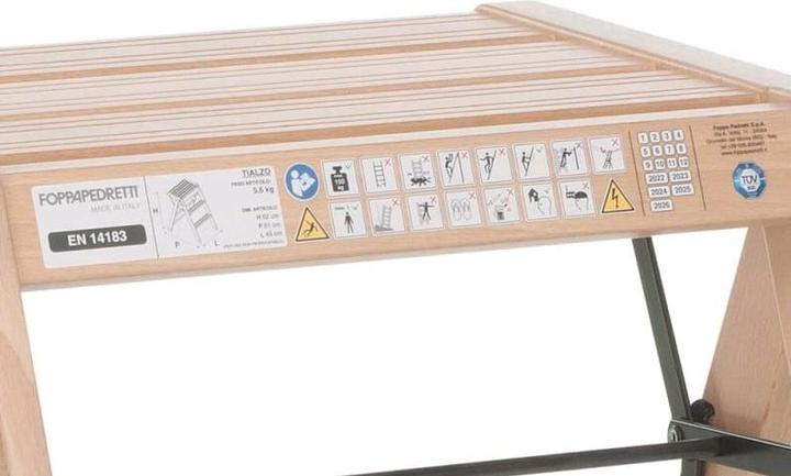 Immagine prodotto Foppapedretti TIALZO Scala pieghevole Naturale