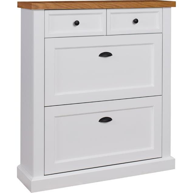 ADRK Furniture, Schuhschrank, Elia (97.5 x 27.5 x 110 cm)