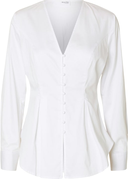 Selected Femme Taillierte Langarmhemd