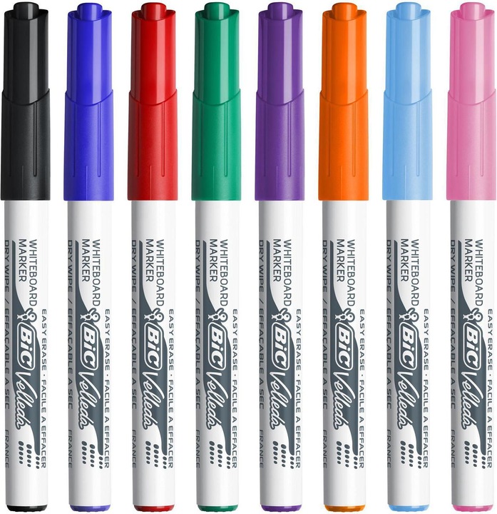 Produktbild Bic Velleda Whiteboard Marker (Mehrfarbig, 1.40 mm, 8 x)