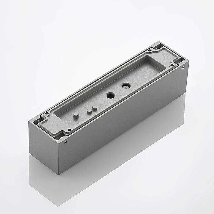 Produktbild Arcchio Lengo LED-Wandlampe CCT, 25cm, 1-fl. grau (660 lm, IP65)