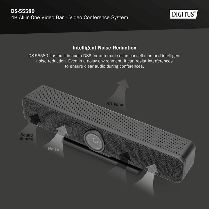 Produktbild Digitus 4K All-In-One Video Bar - Videokonferenz-System