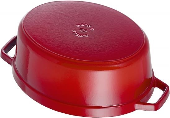 Produktbild Staub Bräter oval kirschrot (23 cm, Bräter + Schmortopf, Gusseisen, Emaille)