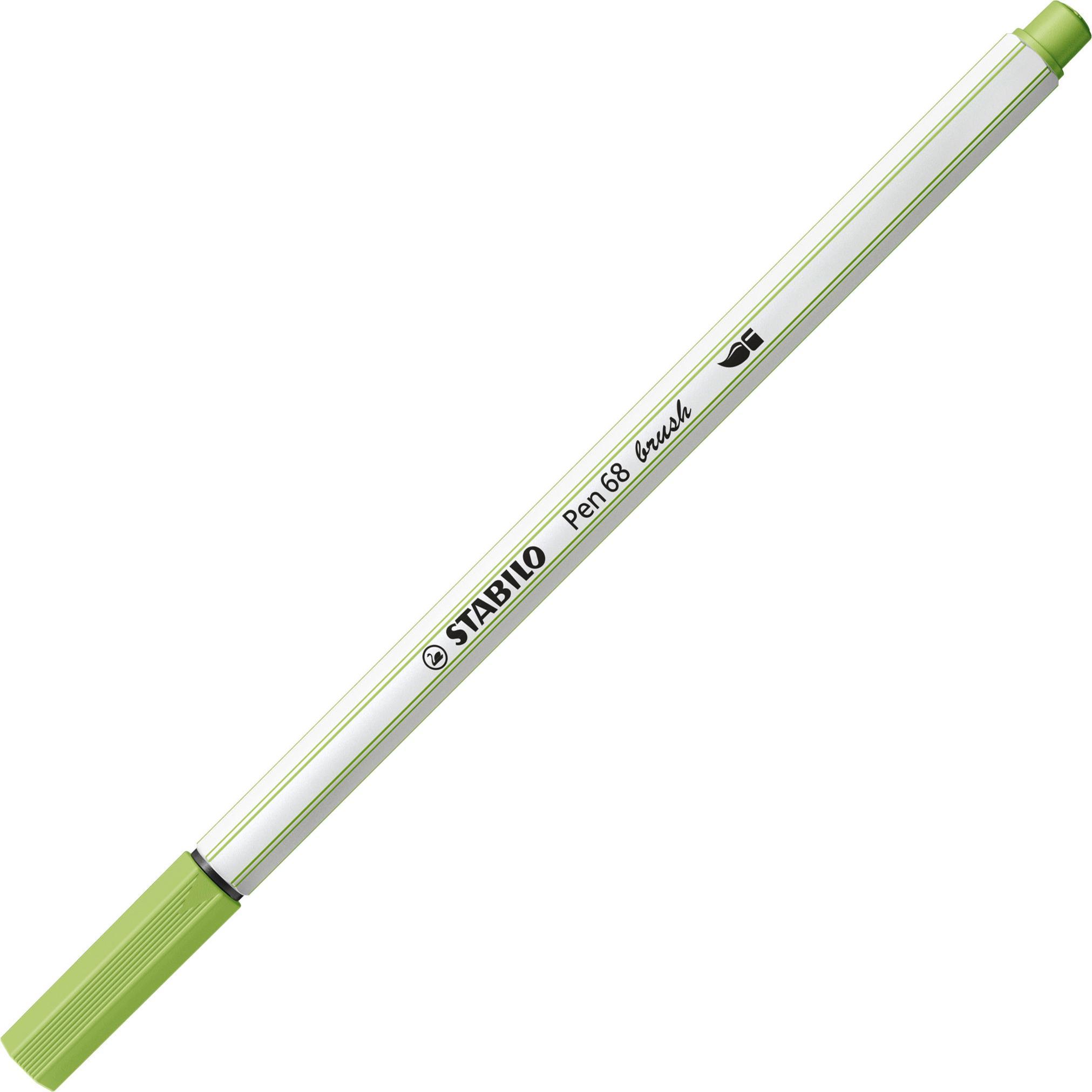 STABILO, Malstifte, Pen 68 brush Premium-Filzstift (Pistazie, 1 x)