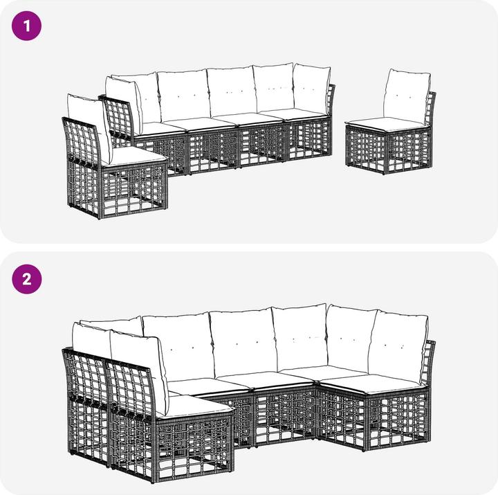 Produktbild vidaXL Outdoor-Sofagarnitur