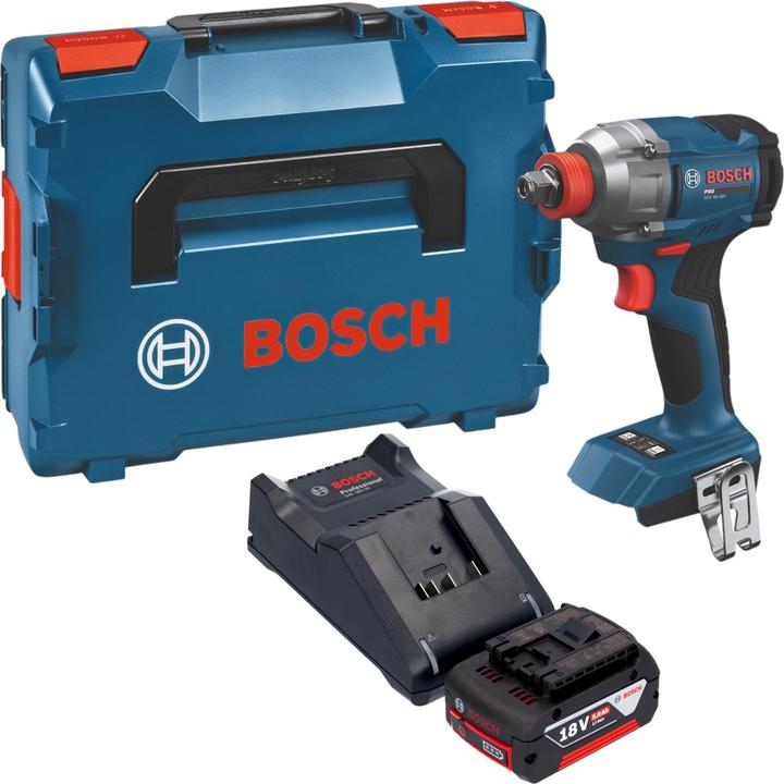 Produktbild Bosch Professional Bosch GDX 18V-285 Professional Akku Drehschlagschrauber 18 V 285 Nm + 1x Akku 5,0 Ah + Ladegerät + (Schlagschrauber)