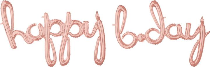 Anagram CI: Frasi Frase di script Happy Bday Rose Gold Fol