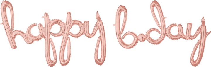 Immagine prodotto Anagram CI: Frasi Frase di script Happy Bday Rose Gold Fol