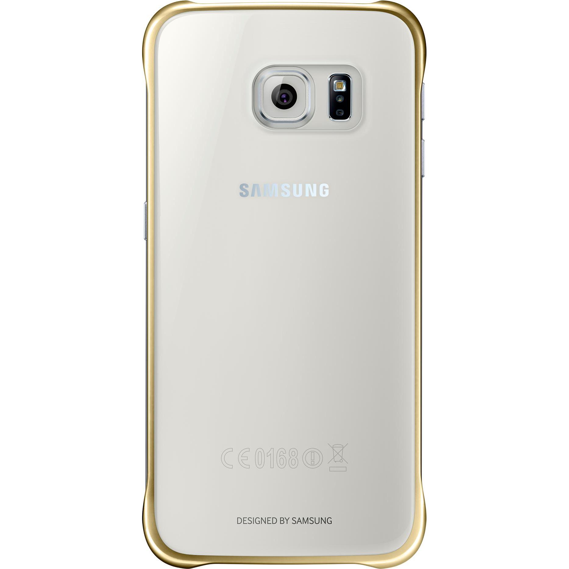 Samsung Clear Cover (Samsung Galaxy S6), Smartphone Hülle, Gold