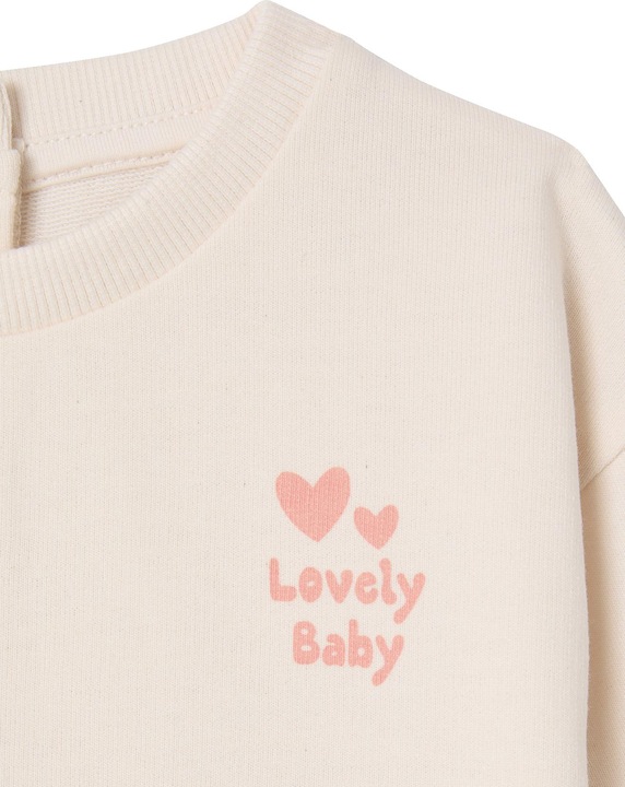 Image du produit Vertbaudet Baby-Set: Sweatshirt & Shorts mit Recycling-Polyester (80)