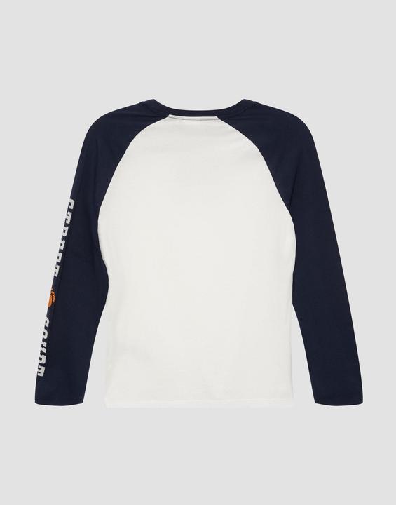 Produktbild s.Oliver T-Shirt Langarmshirt mit Kontrastärmeln und Print (M)
