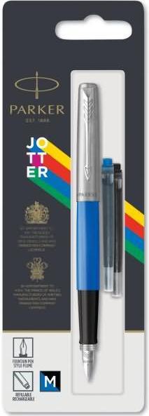 Productafbeelding Parker JOTTER Originals C.C. M Bl/SW vulpen (Blauw, Roestvrij staal, 1 x)