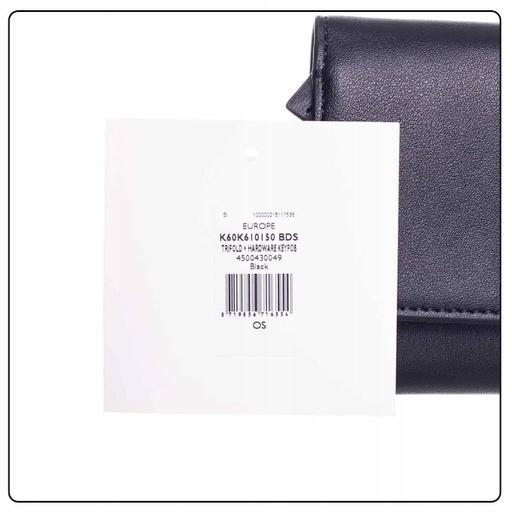 Produktbild Calvin Klein Jeans Damen Trifold + Hardware Keyfob Reisezubehör-Bi-Fold-Brieftasche, Schwarz, Einhei