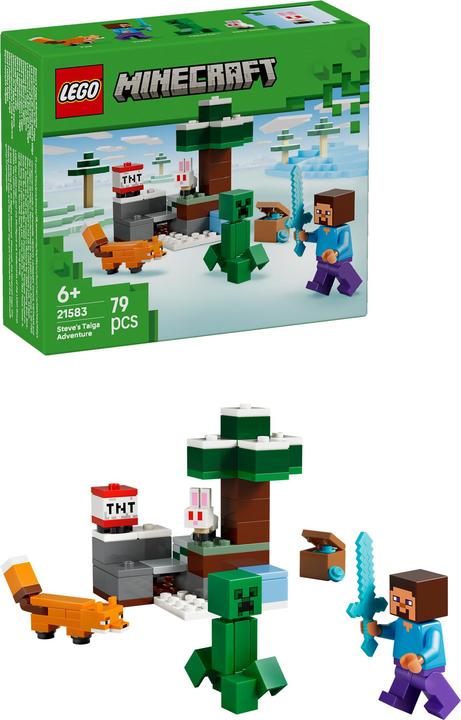 Image du produit LEGO Steves Abenteuer in der Taiga (21583, LEGO Minecraft)