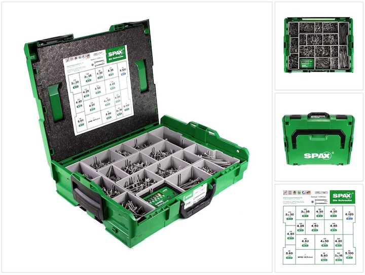 Actual product image Spax Mounting case L-BOXX (2445 Screws per piece)