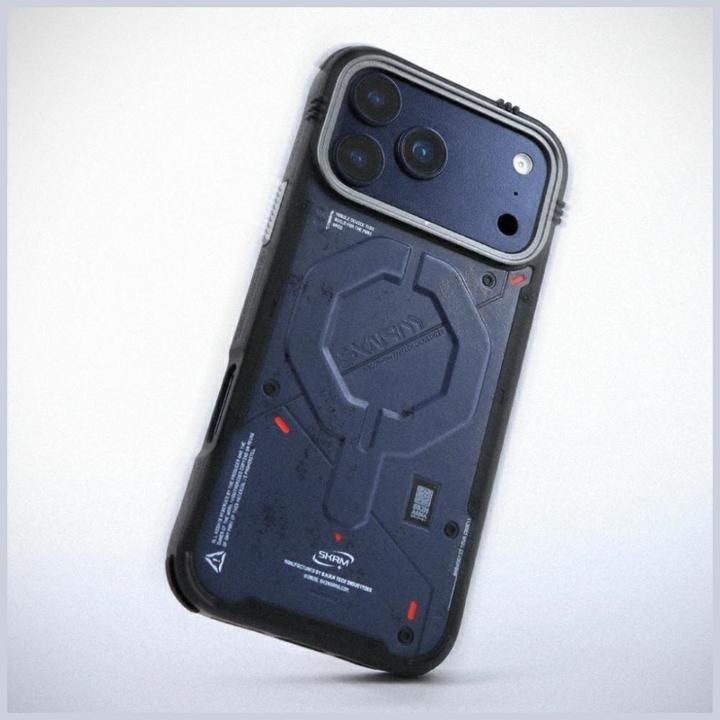 Actual product image Etuui Etui Skinarma Vigor MagSafe do iPhone 17 Pro Max niebieski (Apple iPhone 17 Pro Max)
