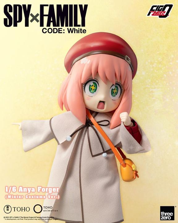 ThreeZero Spy x Family Code: White FigZero Action Figure 1/6 Anya Forger Winter Costume Ver. 17 cm