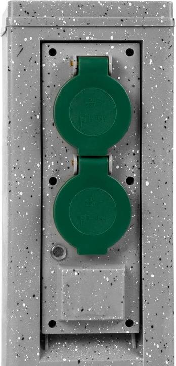 Produktbild Grafner Wifi Gartensteckdose Aussensteckdose Steinoptik Quadratisch Tuya Smart Life