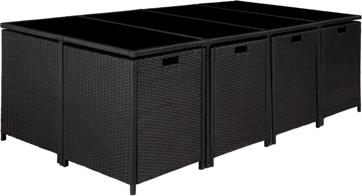 Immagine prodotto tectake Set da giardino in rattan Palma, 8+4+1