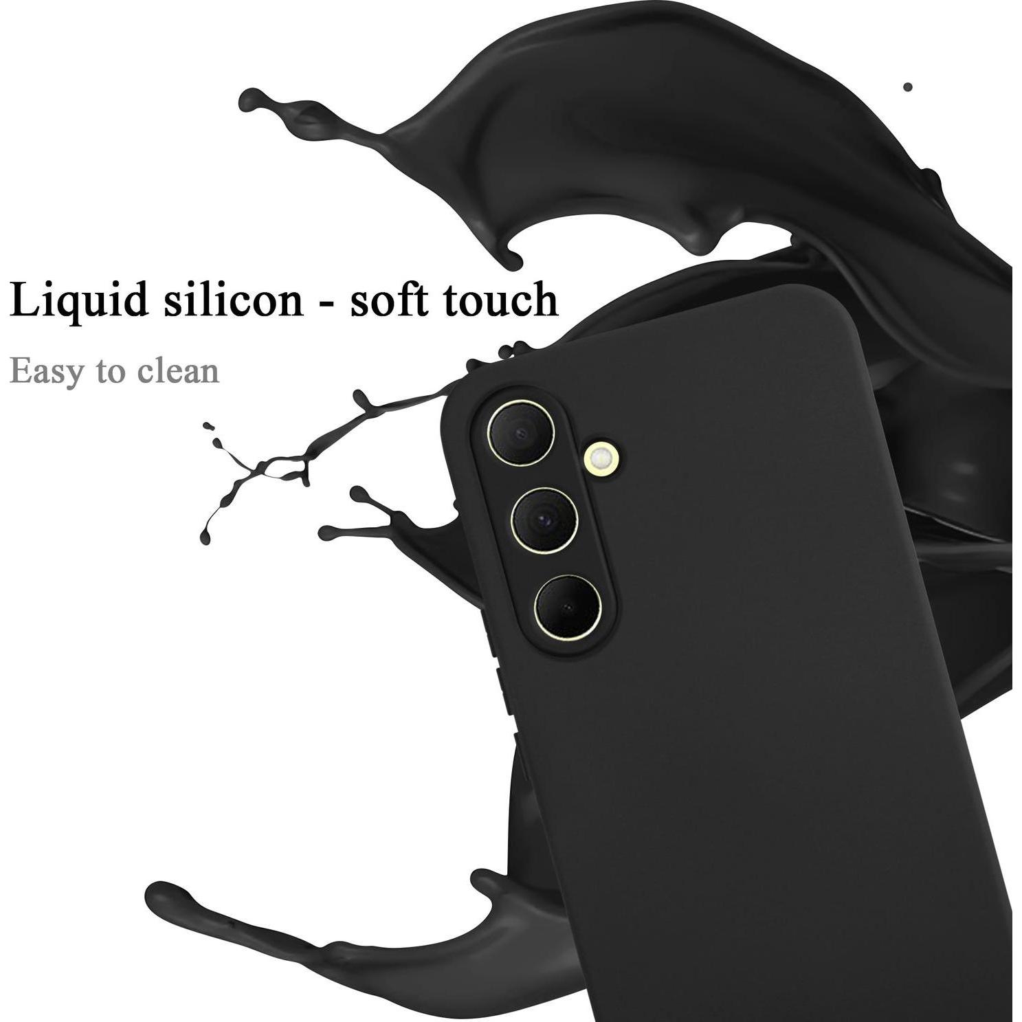 Thumbnail - Cadorabo Hülle für Samsung Galaxy A35 TPU im Liquid Schutz Silikon Design (Samsung Galaxy A35), Smartphone Hülle, Schwar...